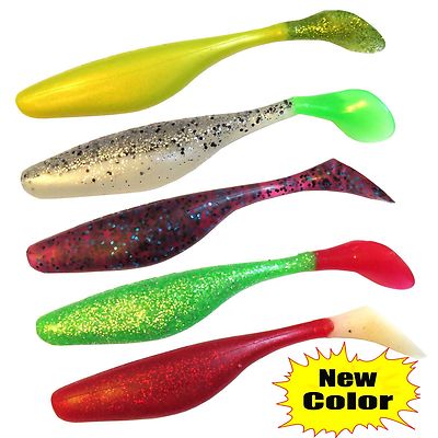 3x Jenzi River Shad 12cm viele Farben Gummifisch Stint UV Bass Barsch Zander 