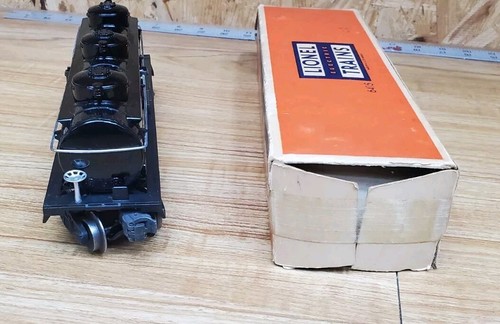 LIONEL POSTWAR 6415 TANK CAR W/ORIGINAL Box Painted Black - Picture 8 of 8