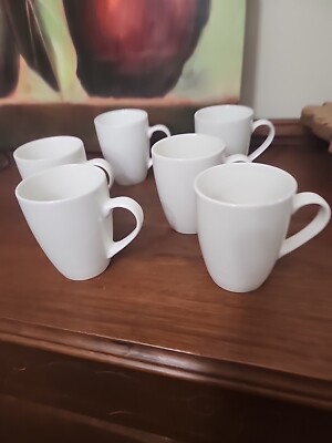 GIBSON HOME White Mugs/ Cups Set of