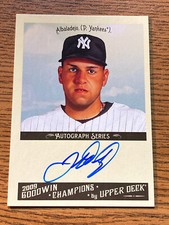 2009 Upper Deck Goodwin Champions JONATHAN ALBALADEJO NY Yankees AUTO #A-AL