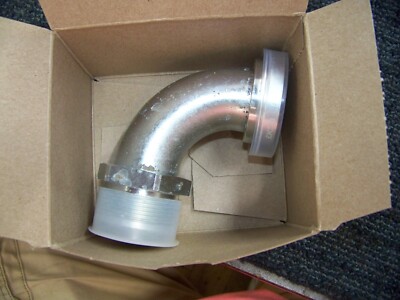 Parker Adapter Elbow 1 1/2 Code 61 Flange X 1 1/2'' JIC Male 19T3-24-24 New