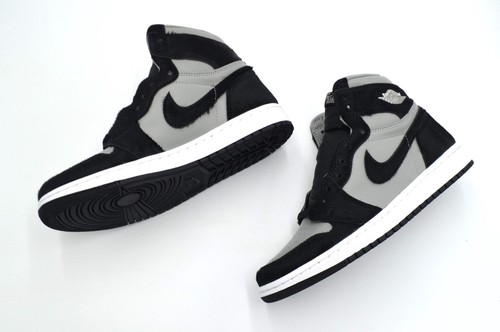 NUOVO AIR JORDAN 1 RETRO HI OG DONNA TAGLIA 8 TWIST 2 GRIGIO MEDIO NERO DZ2523 001 - Foto 4 di 6