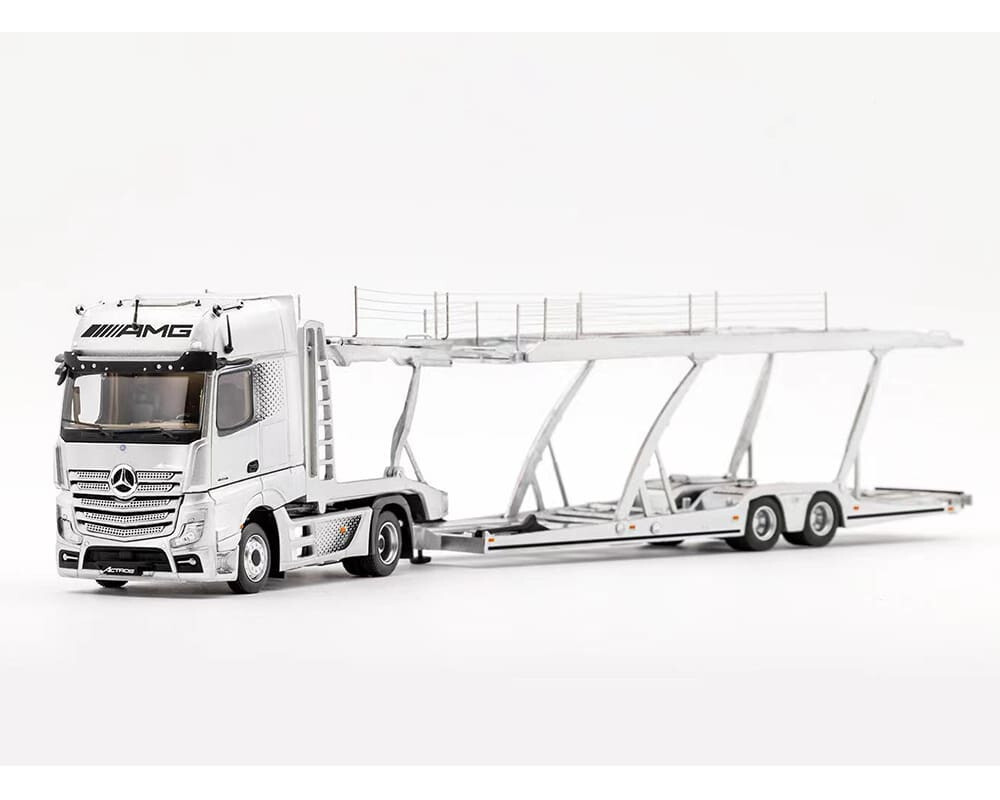 Mercedes-Benz Actros RCトラック　新品未開封　当時品 MERCEDES-BENZ ACTROS AMG TRANSPORTER SILVER 1/64 DIECAST MODEL BY