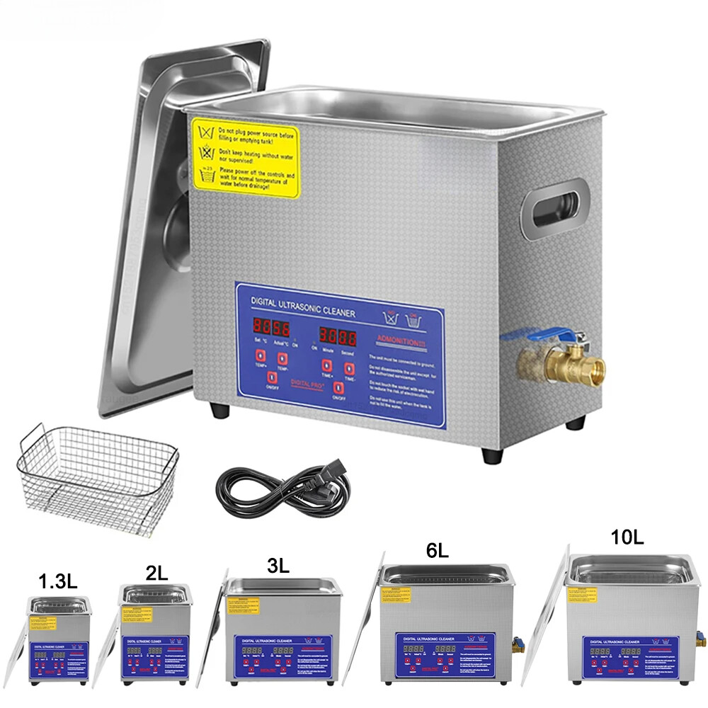1.3L & 10L Ultrasonic Cleaner for Glasses Jewelry Dentures with Ultrasound Technology
