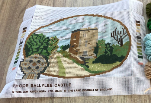 Tapestry Kit - Thoor Ballylee Castle (39cm x 26cm) canvas, wool, needle - Picture 2 of 2