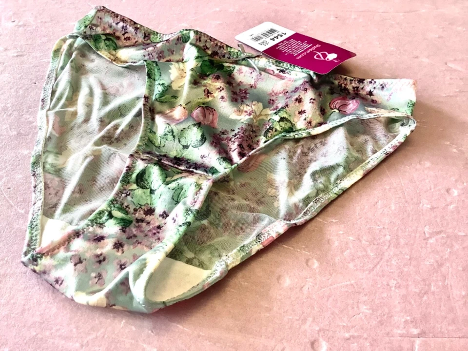 bragas mujer, bikinis ILUSION talla S. multicolor floral satinado look suave sedoso Foto 4 de 4