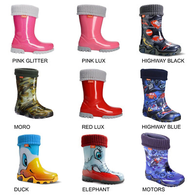 Kinderdruck Wellies - Wellingtons Gummistiefel rutschfeste Sohle, leicht, langlebig