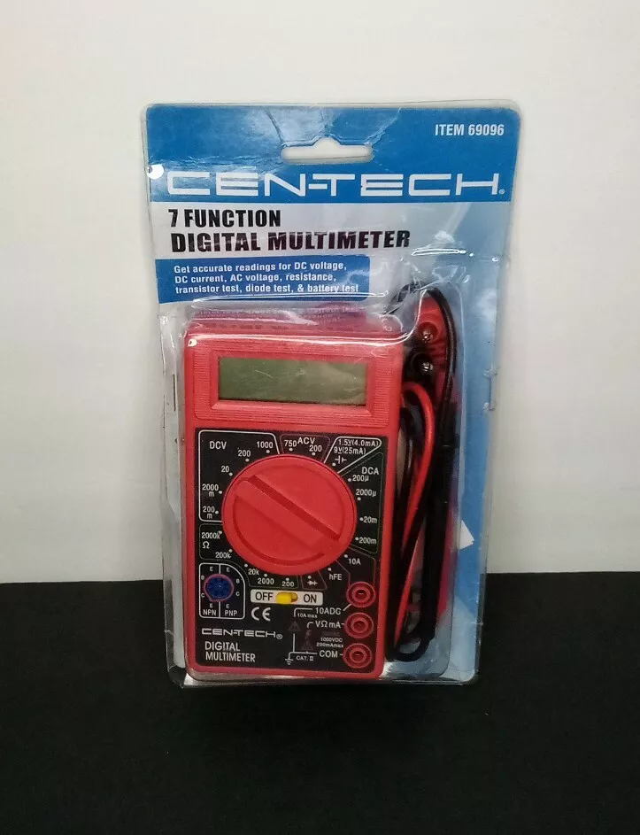 CenTech Function Digital Multimeter Review 2021, 49 OFF
