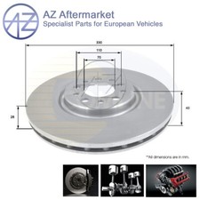 Fits Alfa Romeo Giulietta 159 Brera Spider 4C Jeep Chero� AZ Front Brake Disc #1