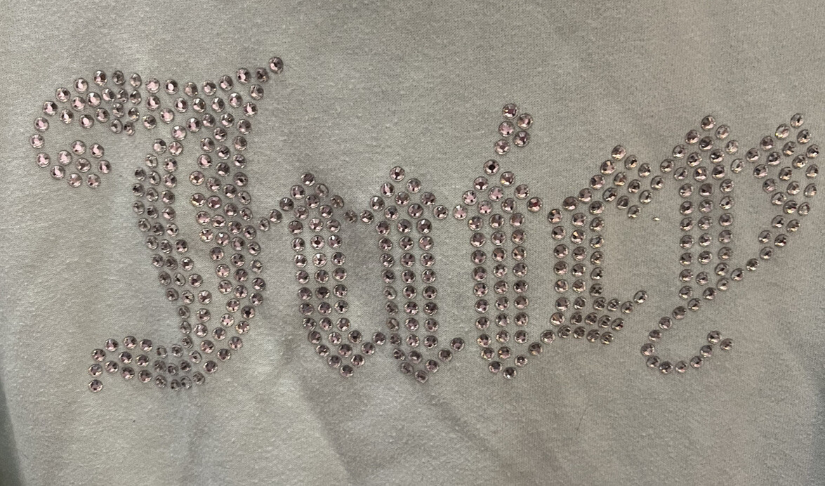 Juicy couture forever 21 bling rhinestone hoodie pullover Juicy couture forever 21 bling rhinestone hoodie pullover