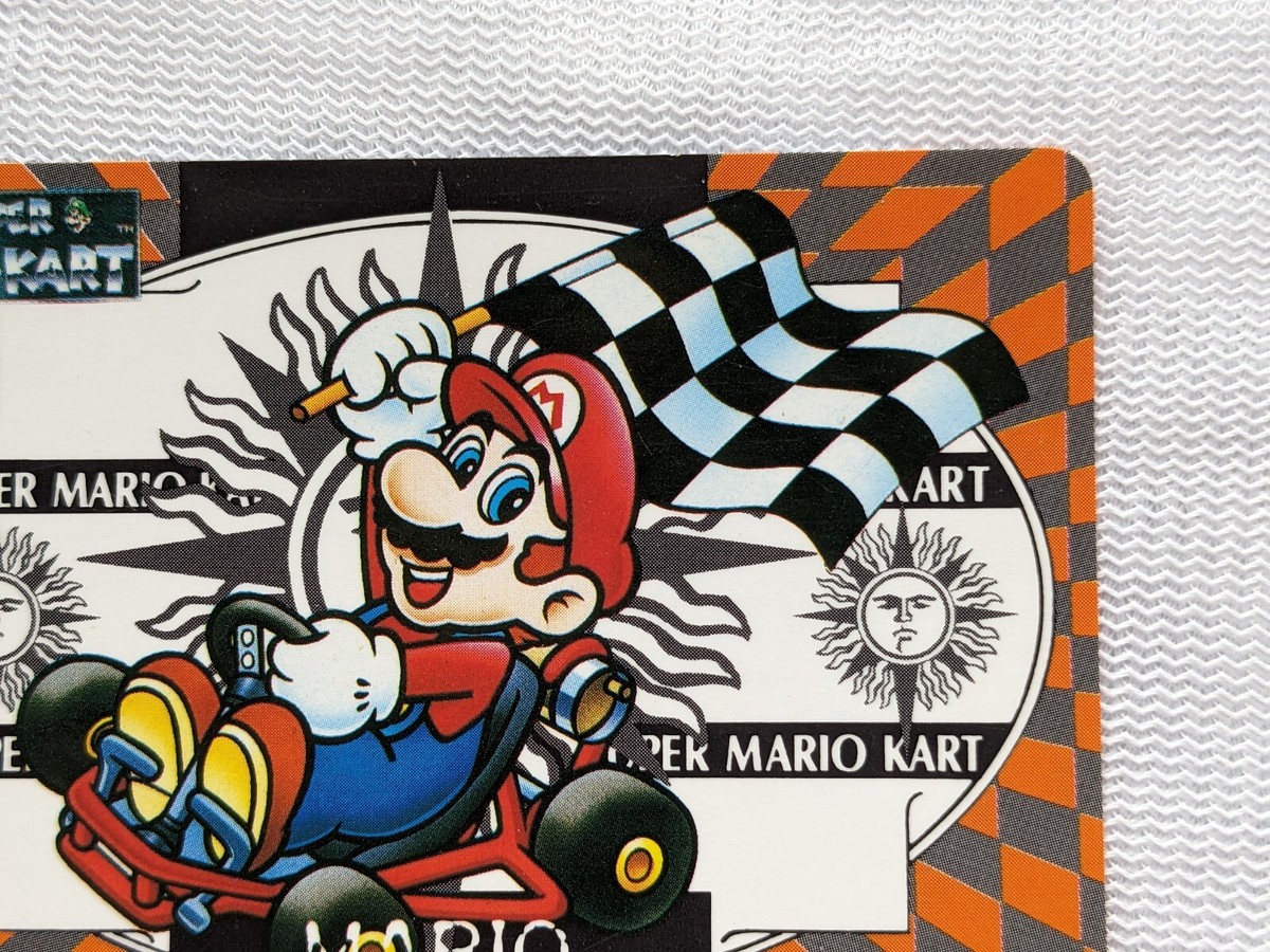 Mario Super Mario Kart Banpresto No.7 Japanese Card 1993 Nintendo