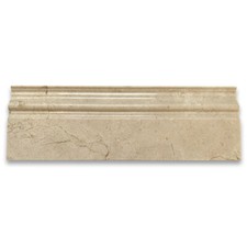 M01P Crema Marfil Marble 4x12 Baseboard Crown...