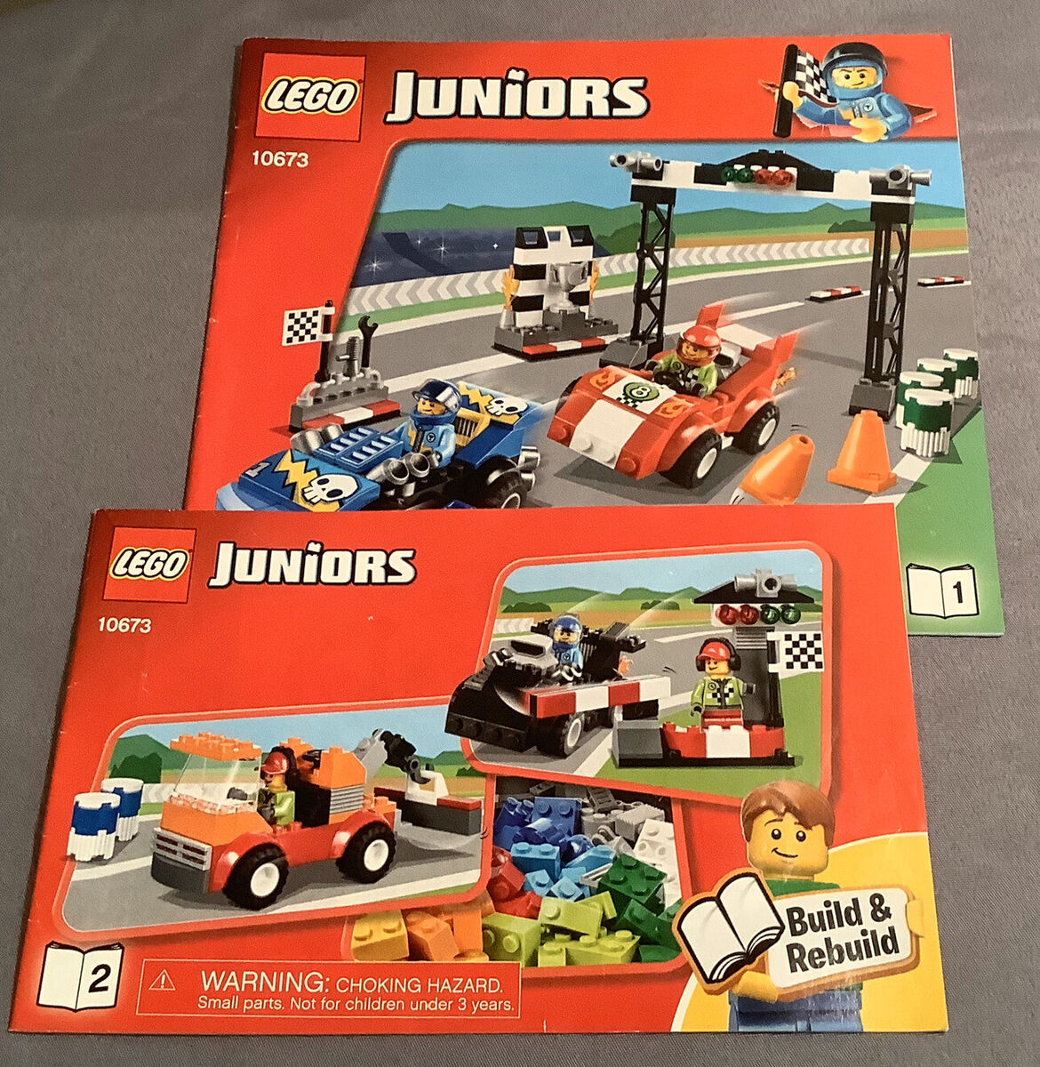 Fabrikant appel Moderat Lego Juniors Race Car Rally 10673 Instruction Book Manual Only | eBay