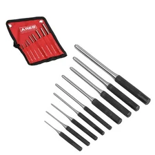 10021 – 9-Piece Roll Pin Punch Set – Durable Heat Treated and Drop Forged Ste...