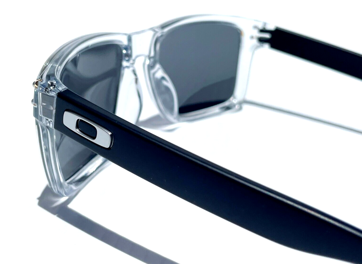 NEW Oakley HOLBROOK Shiny Clear w POLARIZED Galaxy Jade Lens