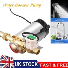 Hot Water Booster Mains Pressure Shower Pump 100W Electric Home Boost Domestic