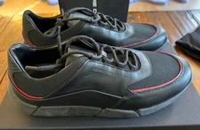 Porsche Design Metro Racer Calf Black and Red Mens Shoe Size 9.5  4046901294526