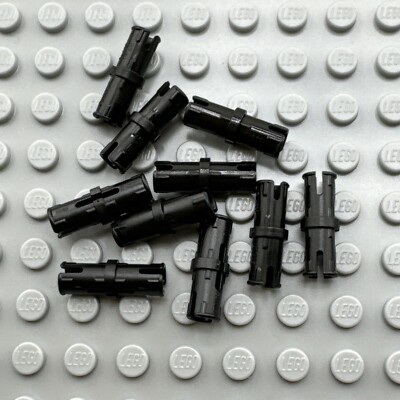 LEGO Technic Part - Black - Pin with Short Friction Ridges - QTY x10