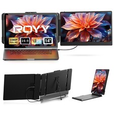 ROYY Laptop Screen Extender Dual Monitor - 14" Portable Monitor IPS... Fast Ship