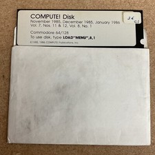 COMPUTE Disk Commodore 64/128 PC Software