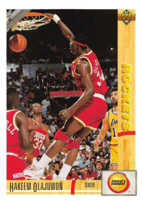 1991-92 Upper Deck #254 Hakeem Olajuwon Houston Rockets    
