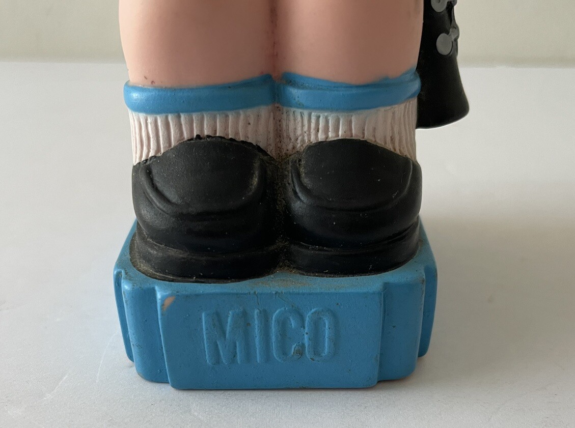 Vintage 1980s Jollibee MICO Vinyl Toy Figure Milkshake Hat, Flute