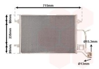 Van Wezel Kondensator Klimaanlage Klimakondensator KlimaküHler 03005173