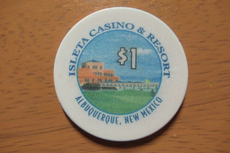 Isleta Casino & Resort $1 Gaming Poker Chip ~ Albuquerque, New Mexico