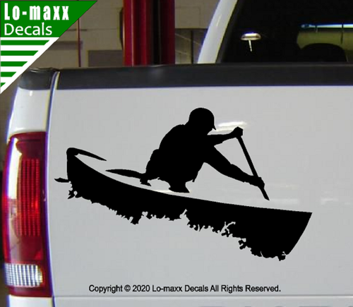 Offener Bootfahrer Wildwasser Kanu Wassersport langlebig hochwertig gestanzter Aufkleber - Bild 5 von 20