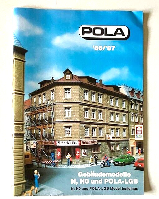 Pola Railroad 1986-87 Model Buildings N, HO Catalog Magazine