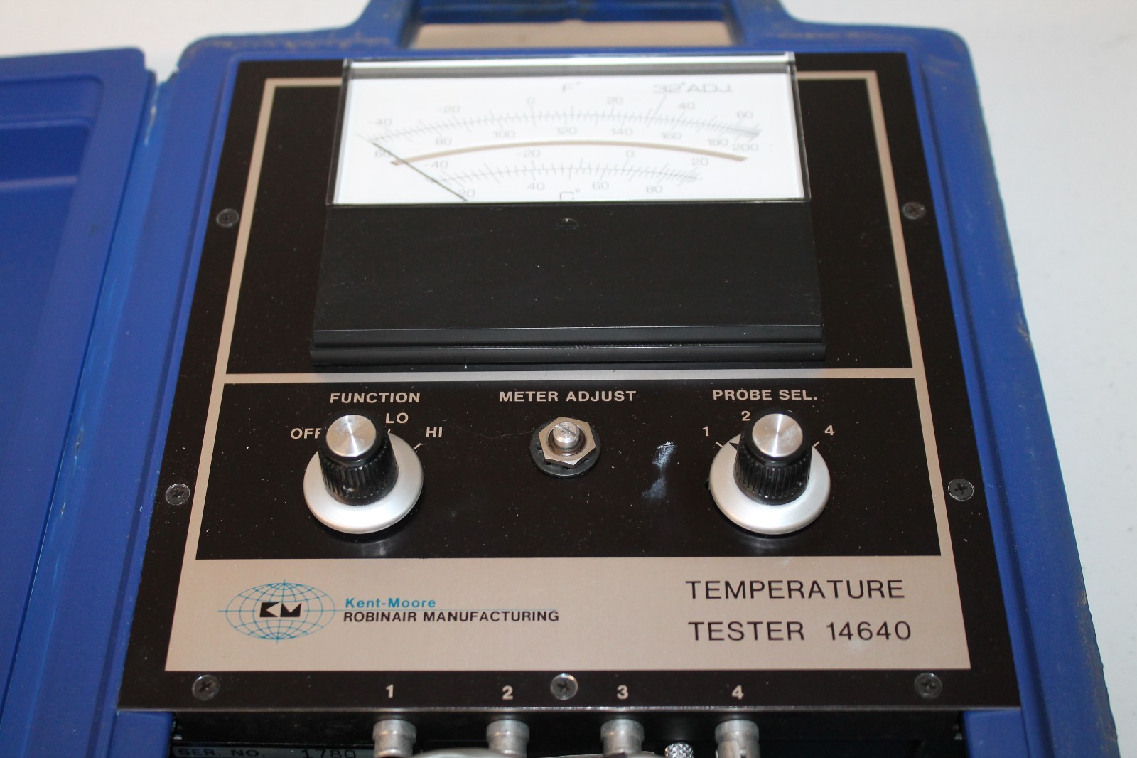 Kent Moore Robinair Manufacturing Analog Temperature Tester 14640 With Blue Case