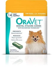 Oravet Merial Dental Hygiene Chew for X-Small Dogs (up to 10 lbs), Dental Treats
