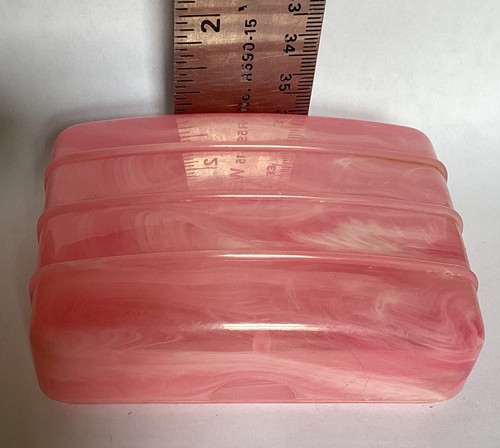 1 Vintage Bar SOAP DISH Pink Plastic Container Box Bath Dispenser Holder Travel - Picture 10 of 10