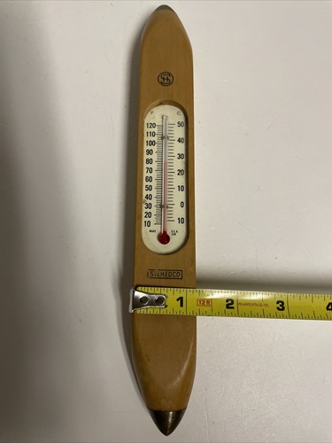 Stehedco Vintage Thermometer Made in the USA 10" Tall Wall Mount - 第 11/12 張圖片