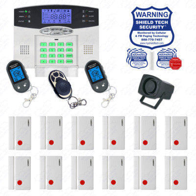 WIRELESS HOME SECURITY SYSTEM LCD BURGLAR HOUSE ALARM VOIP PHONE LINE DIALER GF