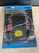 Vintage VistaTec VTC80 Pocket Radio with Headphones