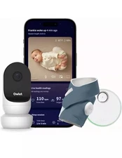 Owlet Dream Duo 2 Smart Baby Monitor: FDA-Cleared Dream Sock and Owlet Cam 2 HD