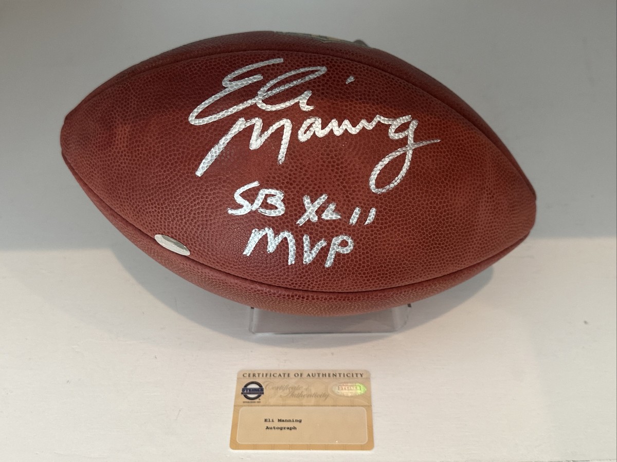 Image Eli Manning image beautiful - ELI MANNING New York Giants Signed Autograph NFL Duke Football SB ...