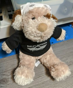 harley davidson stuffed dog