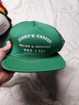 Vintage Foam Front Truckers Hat. Jerrys Carpet Sales And Service