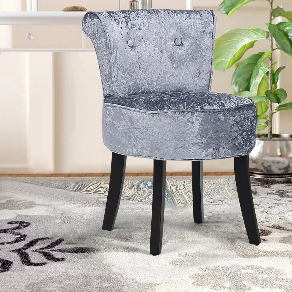Luxury Vanity Chair Piano Chair Velvet Dressing Table Cushioned