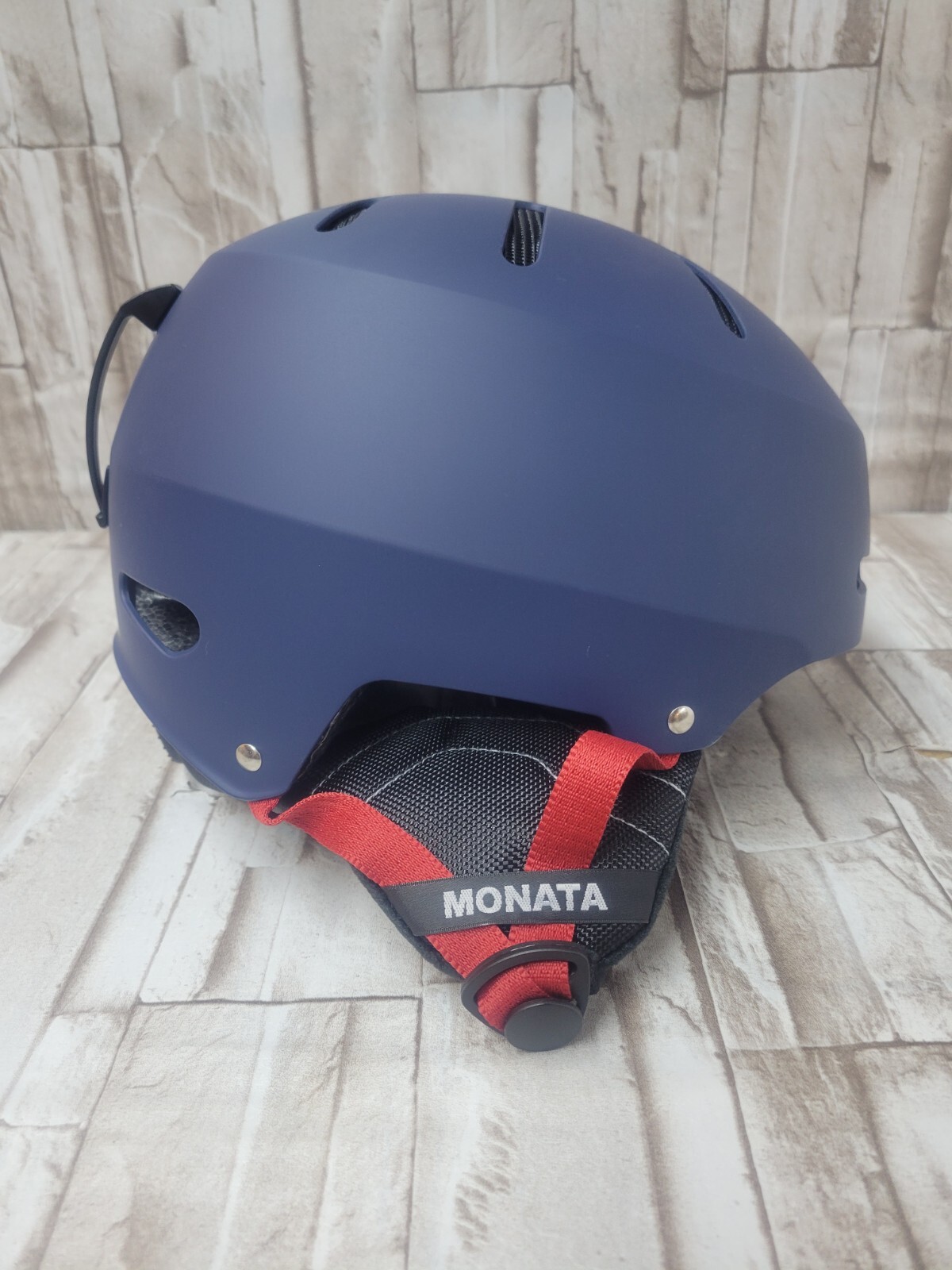 M/L Monata Roca Ski Snowboard Helmet Dial Fit Goggle Compatible Ear pads NAVY 1B