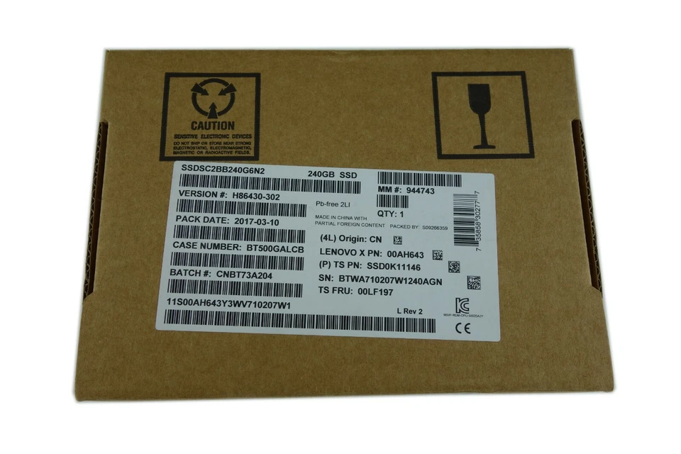 Lenovo S3510 240GB SATA 6Gb/s 2.5" SSD SSDSC2BB240G6N SSD0K11146 00LF197 00AH643 - Image 2 of 2