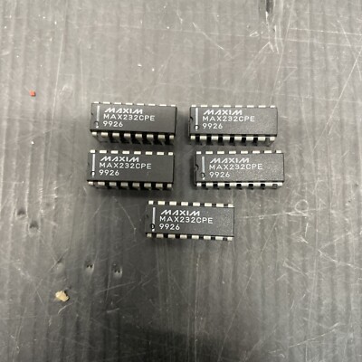 5 Stück Original MAXIM - MAX232CPE - RS232-Treiber/Empfänger DIP 16 - NOS (Z81)