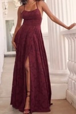 Lulu's Red Burgandy Dress Medium