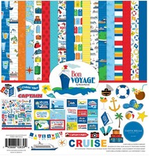 Carta Bella Paper BON VOYAGE Cruise 12x12 Scrapbook Cardstock Collection Kit
