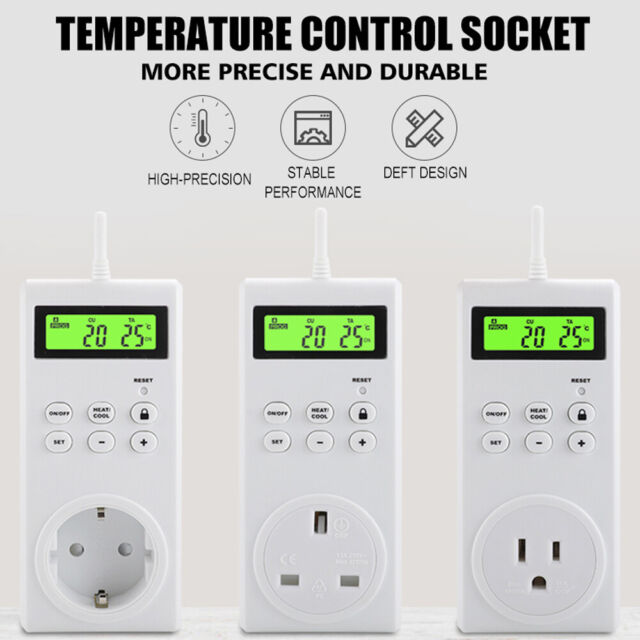 Wireless Thermostat Socket Intelligent Temperature Control Switch Digital Wireless Thermostat Socket Intelligent Temperature Control Switch Digital