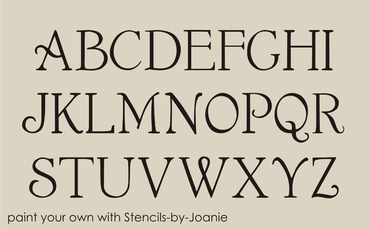 French Chic Alphabet Stencil Shabby font 2 french-chic-alphabet-stencil-shabby-font-2-caps-letters-country-art-diy-signs-ebay