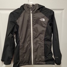 The North Face DryVent Girls Youth Mesh Lined Black Windbreaker Jacket M 10/12