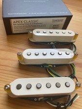 TONERIDER Apex Classic Strat Noiseless Pickup Set Parchment Cover UK Brand